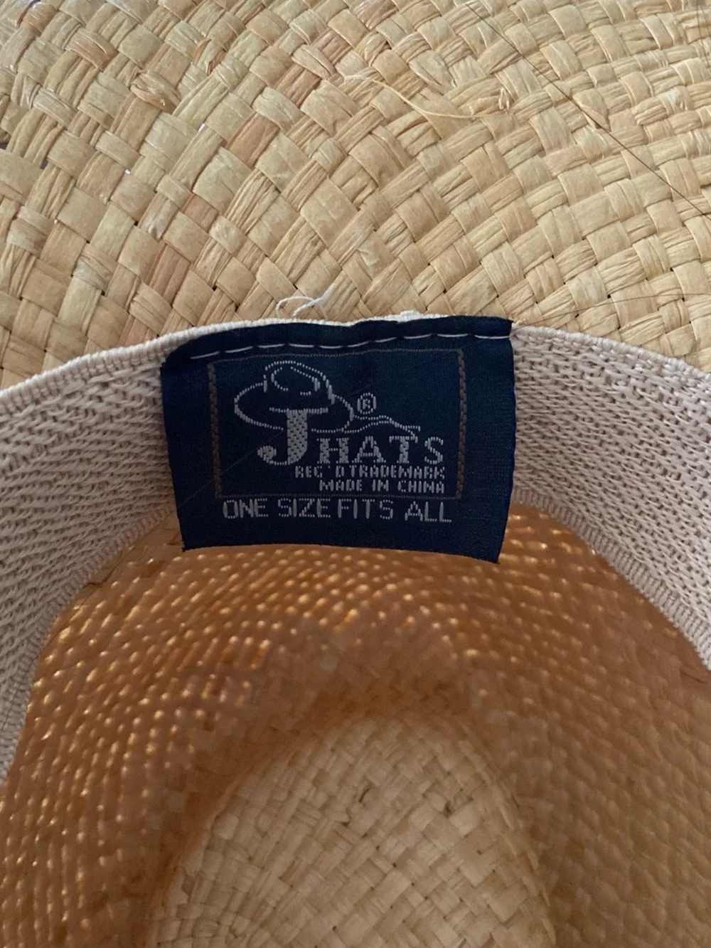 J Hats NWT Straw Cowgirl Hat with Brown & Black Feather Accent